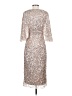 Maya Deluxe 100% Polyester Silver Cocktail Dress Size 2 - photo 2