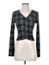 Just Polly Black Long Sleeve Blouse Size S - photo 1