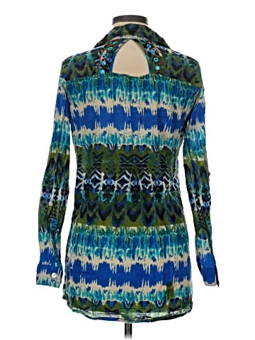 Bleu Bayou Long Sleeve Blouse (view 2)