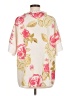 Unbranded Floral Ivory Short Sleeve Blouse Size M - photo 2