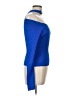 Jonathan Simkhai Blue Long Sleeve Top Size L - photo 4