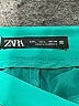 Zara 100% Polyester Solid Green Teal Casual Skirt Size L - photo 3