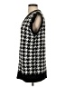Shein 100% Acrylic Houndstooth Black Sweater Vest Size 4 - photo 5