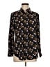 Banana Republic 100% Polyester Floral Black button down Size M - photo 1