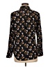 Banana Republic 100% Polyester Floral Black button down Size M - photo 2