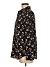 Banana Republic 100% Polyester Floral Black button down Size M - photo 5