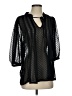 Daniel Rainn 100% Polyester Black 3/4 Sleeve Blouse Size S - photo 1