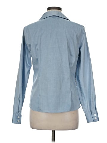 Jones New York Signature Long Sleeve Button-Down Shirt (view 2)