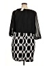 En Focus Graphic Black Cocktail Dress Size 16 - photo 2
