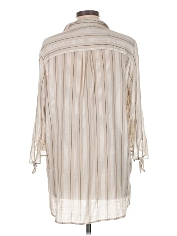 Como Black 3/4 Sleeve Button-Down Shirt (view 2)