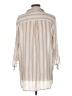 Como Black Ivory 3/4 Sleeve Button-Down Shirt Size L - photo 2