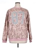 No Comment 100% Polyester Floral Pink Sweatshirt Size XL - photo 1