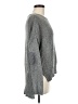 Alya Metallic Gray Pullover Sweater Size M - photo 4