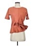 Sandro 100% Cotton Orange Short Sleeve Top Size Sm (1) - photo 1