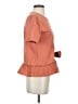 Sandro 100% Cotton Orange Short Sleeve Top Size Sm (1) - photo 4