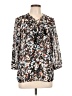 Laundry by Shelli Segal 100% Polyester Animal Print Brown 3/4 Sleeve Blouse Size 10 - photo 1