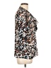 Laundry by Shelli Segal 100% Polyester Animal Print Brown 3/4 Sleeve Blouse Size 10 - photo 4