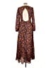 Unbranded 100% Polyester Print Brown Casual Dress Size 10 - photo 2