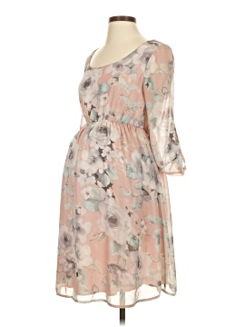 sachin and babi light blue dress Pinkblush Light Blue Textured Dot Smocked Square Neck Chiffon Maternity  Dress : Target main image 1