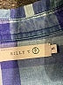 Billy T 100% Lyocell Plaid Blue Long Sleeve Button-Down Shirt Size S - photo 7
