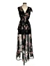 Assorted Brands 100% Polyester Floral Black Cocktail Dress Size XS - photo 1