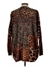 Unbranded Animal Print Brown Pullover Sweater Size L (estimated) - photo 1