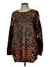 Unbranded Animal Print Brown Pullover Sweater Size L (estimated) - photo 2