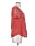 Deletta 100% Nylon Red Short Sleeve Top Size S - photo 4