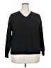 Nine West Solid Black Pullover Sweater Size XXL - photo 1