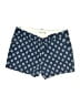 Dalia Collection Argyle Blue Khaki Shorts Size 6 - photo 1