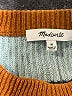 Madewell Color Block Tan Pullover Sweater Size M - photo 7