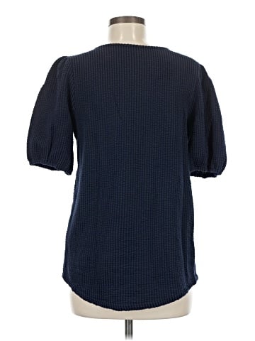 Green Envelope Short Sleeve Blouse (view 2)