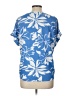 AUW Blue Short Sleeve Blouse Size L - photo 2