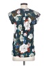 DR2 100% Polyester Floral Blue Short Sleeve Blouse Size XS - photo 2