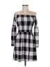 J for Justify Checkered-gingham Gray Casual Dress Size M - photo 1