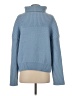 New In Solid Blue Turtleneck Sweater Size S - photo 2
