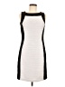 Calvin Klein Color Block White Cocktail Dress Size 6 - photo 1