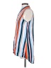 DR2 100% Rayon Stripes Blue Sleeveless Button-Down Shirt Size S - photo 5