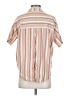 Madewell Stripes Tan Short Sleeve Blouse Size XS - photo 2