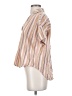 Madewell Stripes Tan Short Sleeve Blouse Size XS - photo 5
