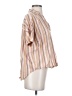 Madewell Stripes Tan Short Sleeve Blouse Size XS - photo 4