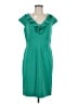 Sandra Darren Green Teal Casual Dress Size 8 - photo 1