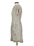 Lie 100% Rayon Checkered-gingham Ivory Casual Dress Size 0 - photo 5