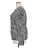 Shein Curve Houndstooth Silver Long Sleeve Blouse Size 20 Plus (4) - photo 5