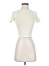 Zara Ivory Short Sleeve Turtleneck Size S - photo 1
