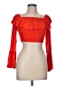 Kimchi Blue 100% Rayon Red Long Sleeve Top Size M - photo 1