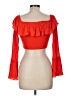 Kimchi Blue 100% Rayon Red Long Sleeve Top Size M - photo 2