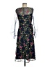 JS Collections 100% Polyester Floral Black Blue Cocktail Dress Size 6 - photo 2