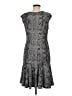 Ann Taylor Paisley Gray Cocktail Dress Size 8 - photo 2