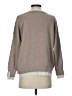 Flat White Solid Tan Sweatshirt Size S - photo 2